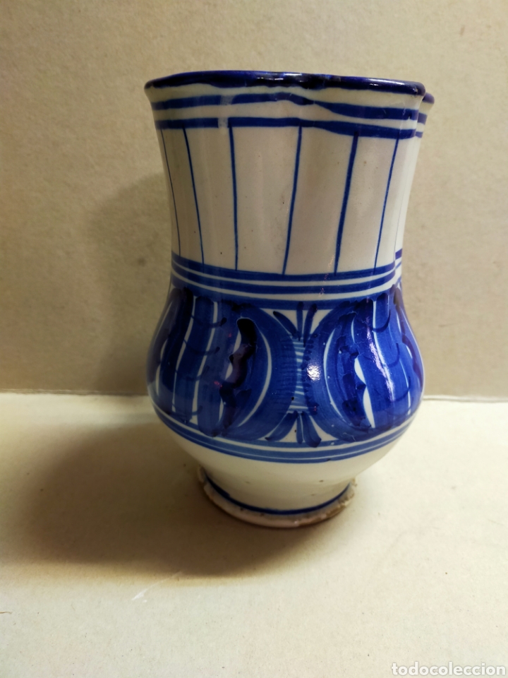 Antig&uuml;edades: JARRA DE CERAMICA DE MANISES - Foto 2