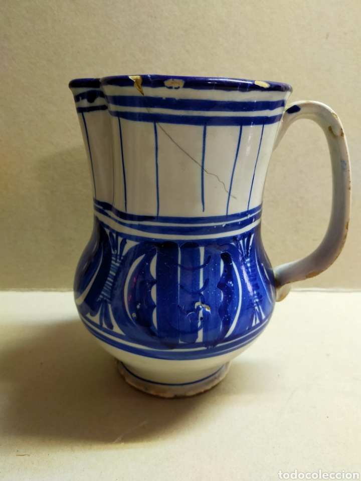 Antig&uuml;edades: JARRA DE CERAMICA DE MANISES - Foto 4