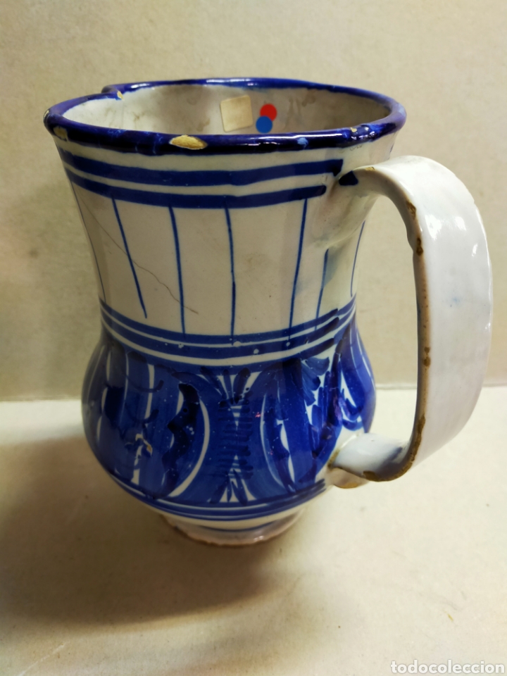 Antig&uuml;edades: JARRA DE CERAMICA DE MANISES - Foto 13