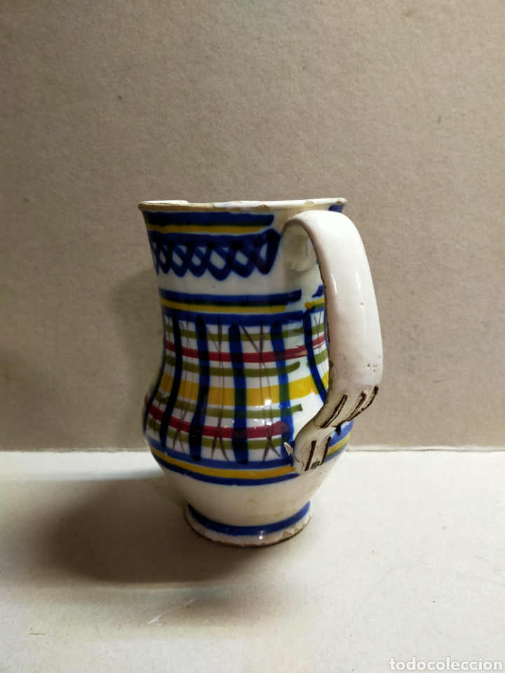 Antig&uuml;edades: JARRA DE CERAMICA DE MANISES - Foto 2