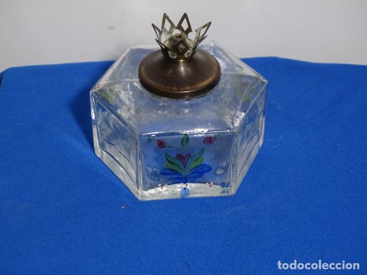 Antig&uuml;edades: QUINQU&Eacute; DE CRISTAL Y BRONCE. - Foto 1