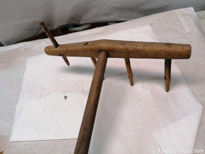 Antig&uuml;edades: Rastrillo madera - Foto 2