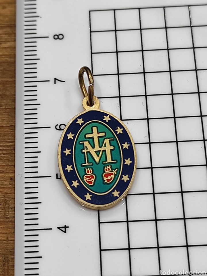 Antig&uuml;edades: Medalla virgen religiosa - Foto 3