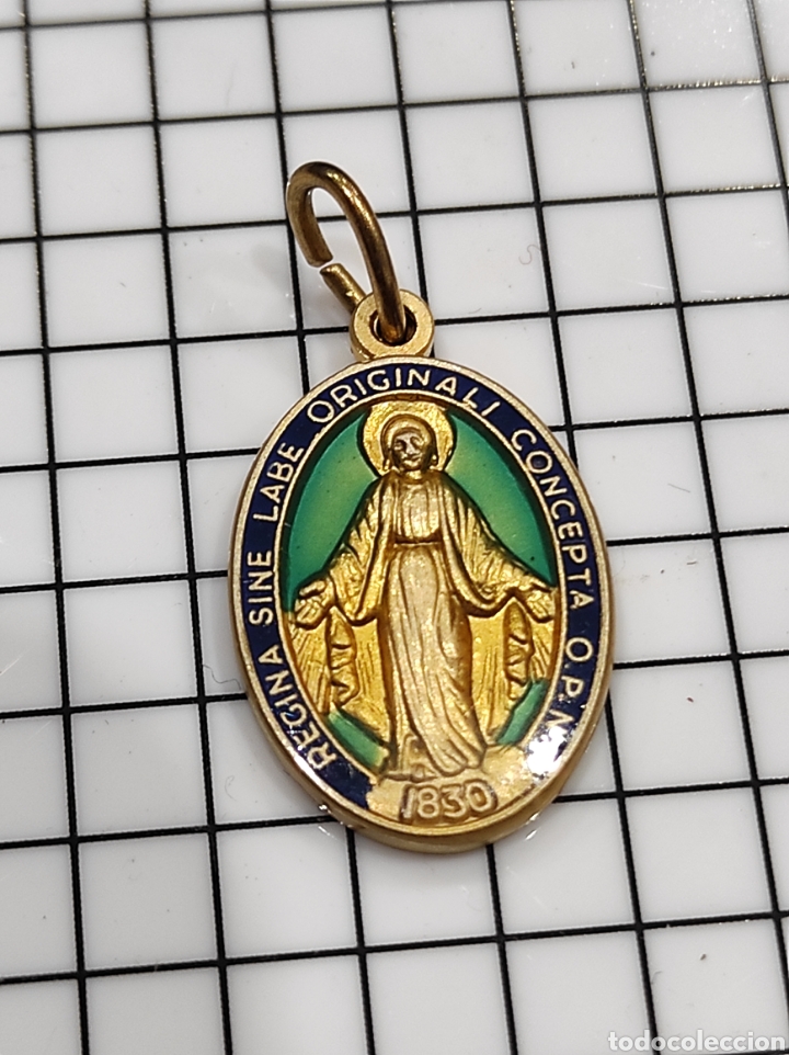 Antig&uuml;edades: Medalla virgen religiosa - Foto 1