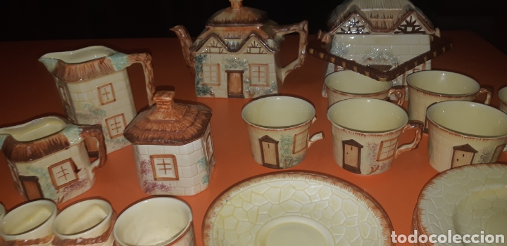 Antigüedades: Juego de te keele st pottery co.ltd 1946 1948 - Foto 2 - 227614425