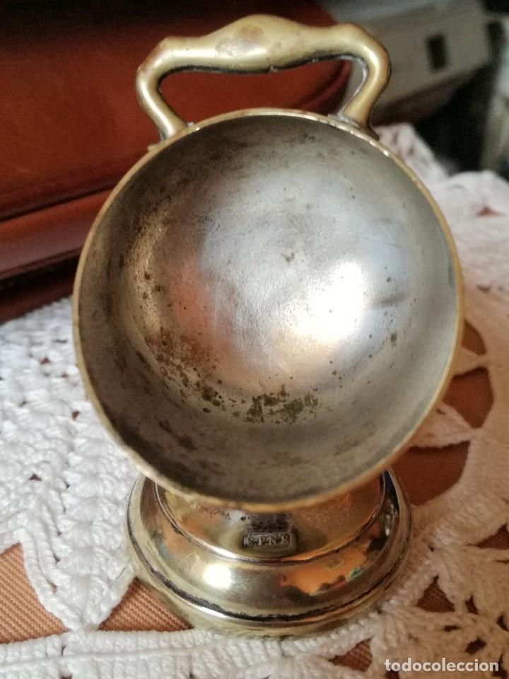 Antig&uuml;edades: RECIPIENTE PLATEADO MARCADO E.P.N.S. - Foto 3
