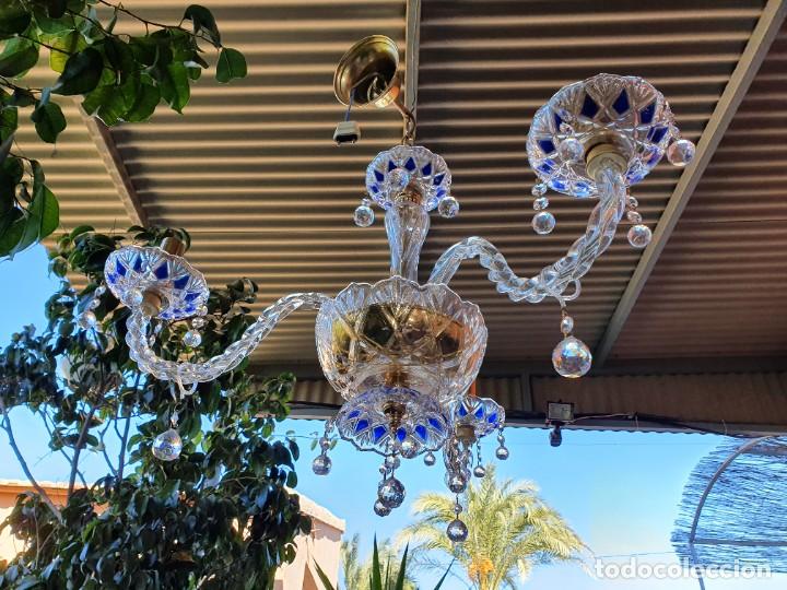 Antig&uuml;edades: Preciosa l&aacute;mpara en cristal - Foto 2