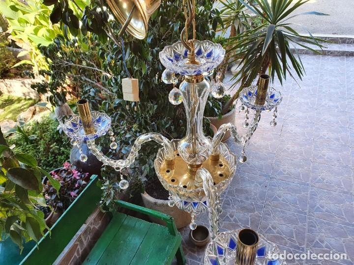 Antig&uuml;edades: Preciosa l&aacute;mpara en cristal - Foto 3
