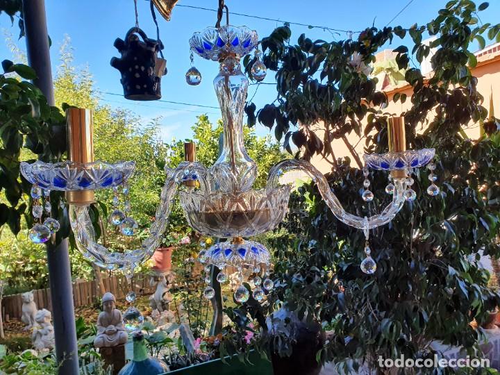 Antig&uuml;edades: Preciosa l&aacute;mpara en cristal - Foto 4