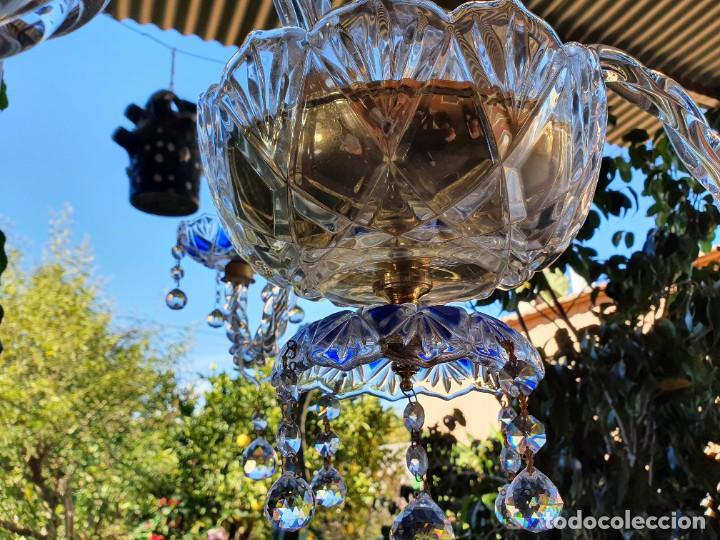 Antig&uuml;edades: Preciosa l&aacute;mpara en cristal - Foto 5