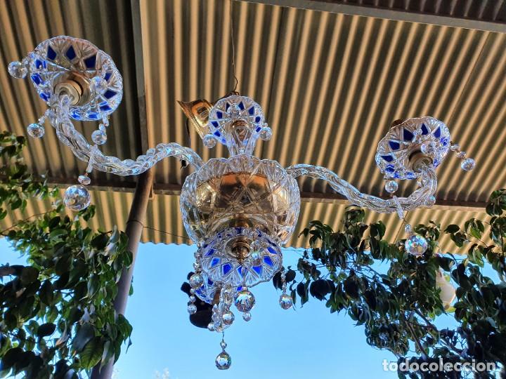 Antig&uuml;edades: Preciosa l&aacute;mpara en cristal - Foto 8