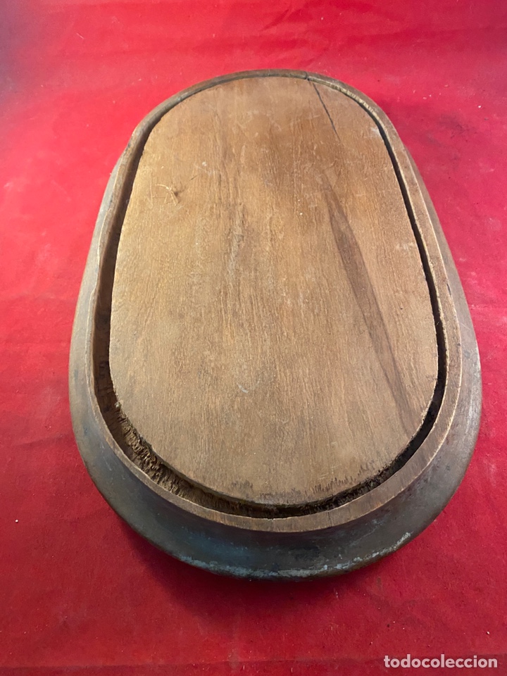 Antig&uuml;edades: Base Peana de madera para talla - Foto 2