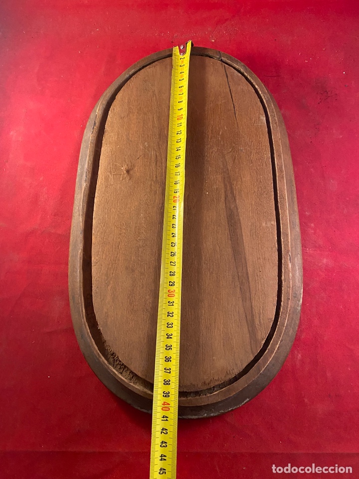 Antig&uuml;edades: Base Peana de madera para talla - Foto 3
