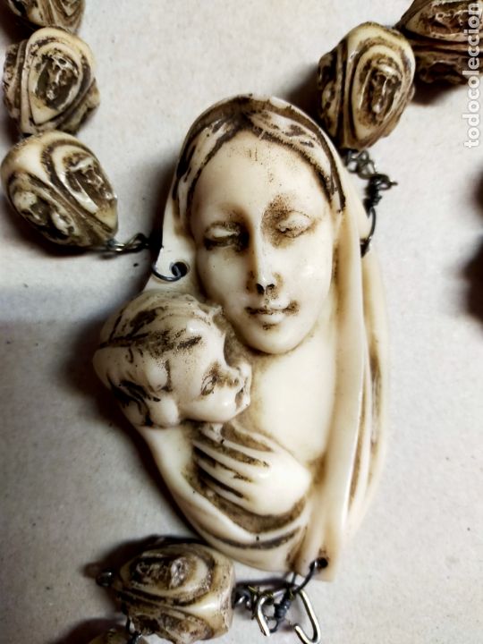 Antig&uuml;edades: ROSARIO DE GRAN TAMA&Ntilde;O, EN PASTA - Foto 2