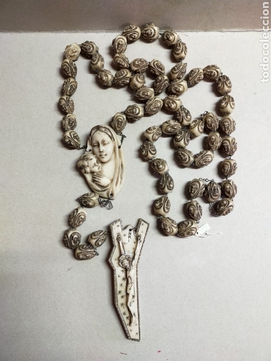 Antig&uuml;edades: ROSARIO DE GRAN TAMA&Ntilde;O, EN PASTA - Foto 1