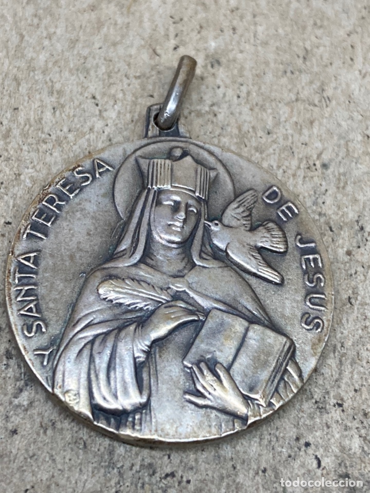 Antig&uuml;edades: Medalla de plata religiosa - Foto 2