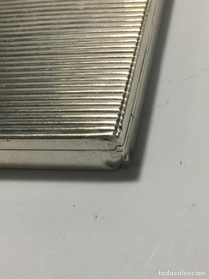 Antig&uuml;edades: Caja de maquillaje en plata cierre con rubis - Foto 3