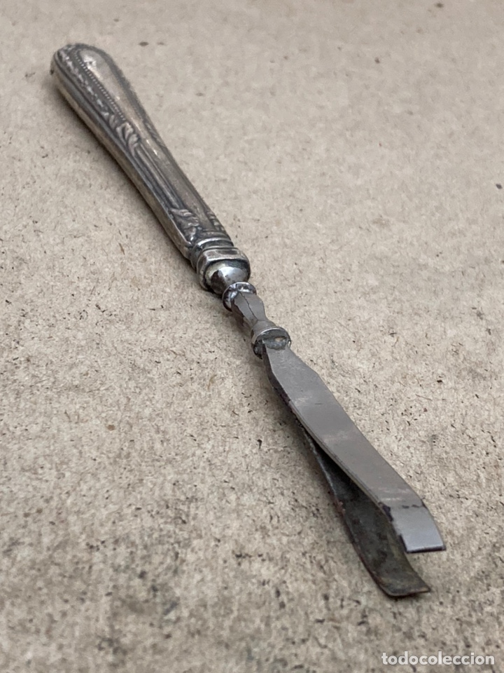 Antig&uuml;edades: Pinza de plata antigua - Foto 1