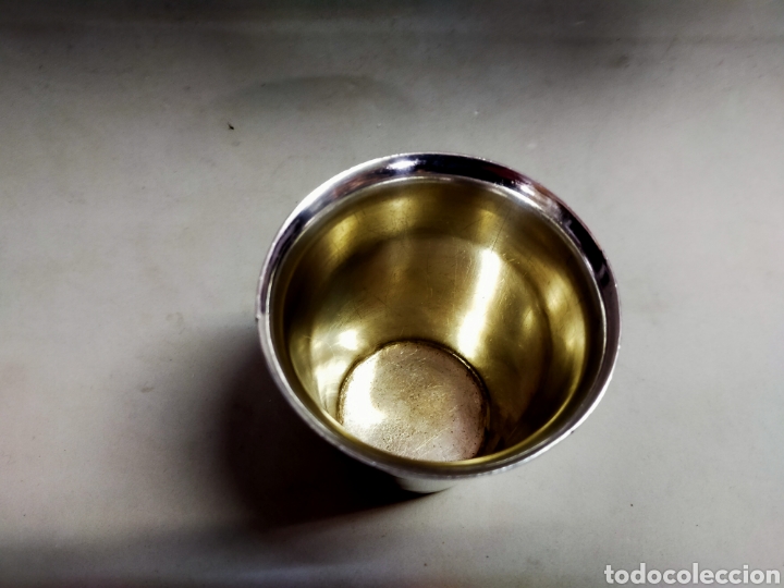 Antig&uuml;edades: VASO DE METAL PLATEADO - Foto 3