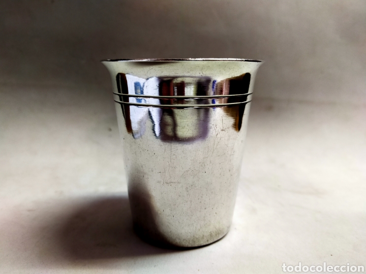 Antig&uuml;edades: VASO DE METAL PLATEADO - Foto 4