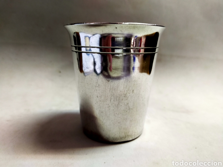 Antig&uuml;edades: VASO DE METAL PLATEADO - Foto 5