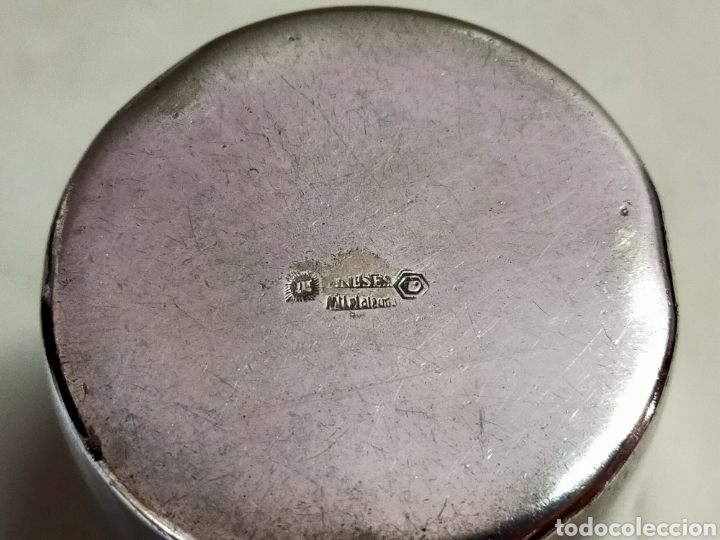 Antig&uuml;edades: VASO DE METAL PLATEADO - Foto 9