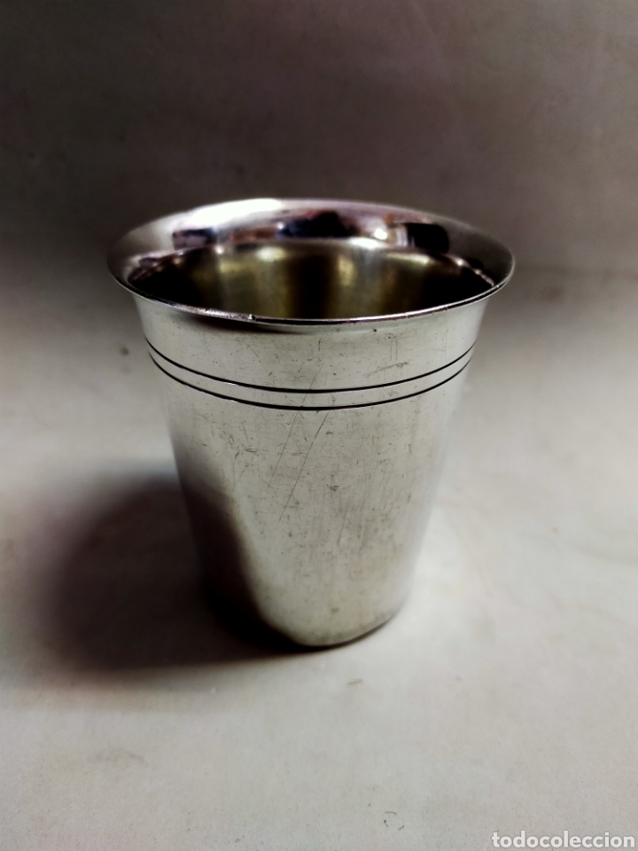 Antig&uuml;edades: VASO DE METAL PLATEADO - Foto 10