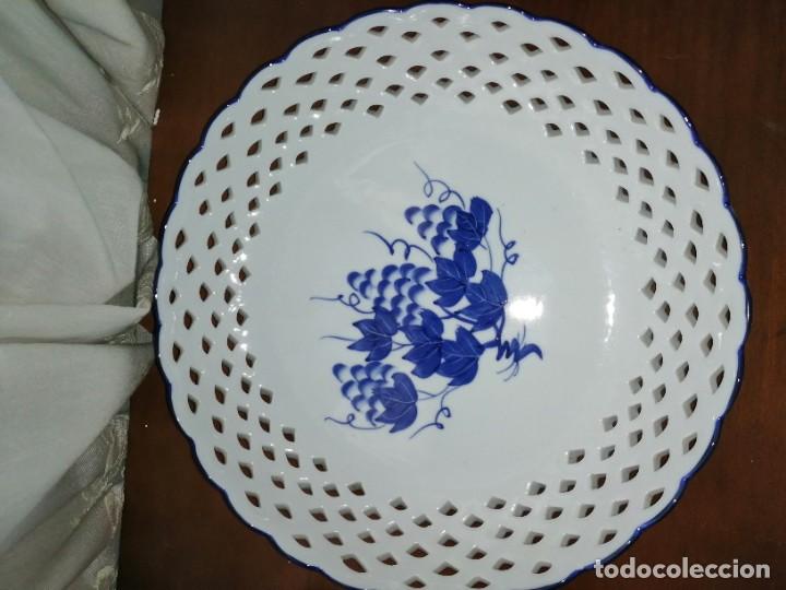 frutero en porcelana de dos pisos - Compra venta en todocoleccion