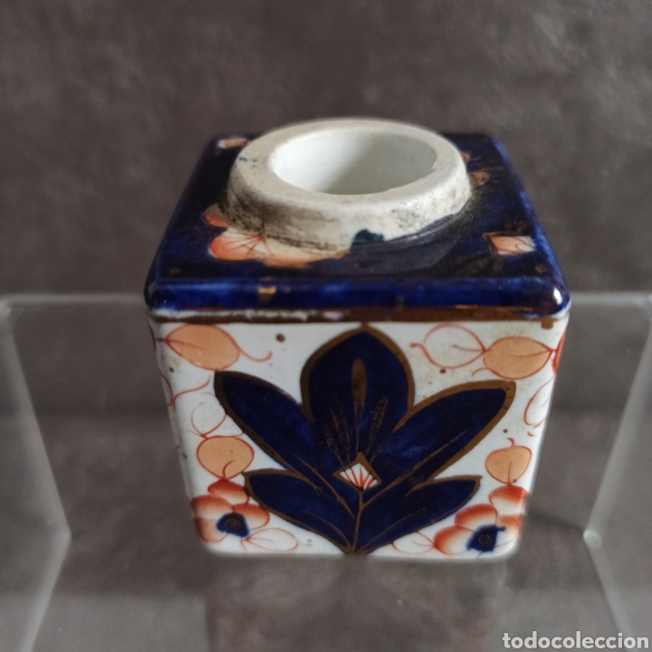 Antig&uuml;edades: Antiguo tintero Imari - Foto 3