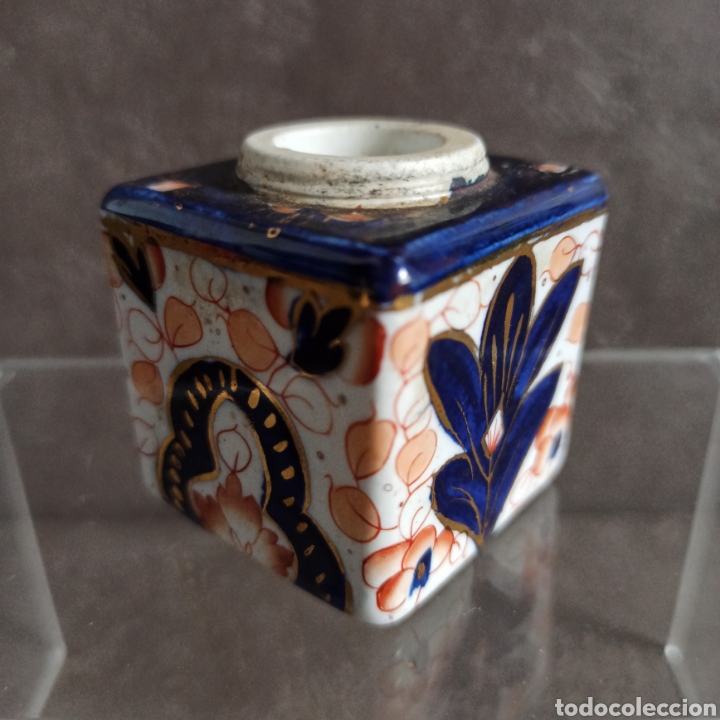 Antig&uuml;edades: Antiguo tintero Imari - Foto 1