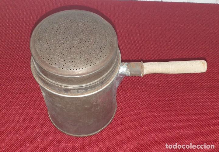Antig&uuml;edades: RECIPIENTE DE COCINA DE LATA - Foto 2