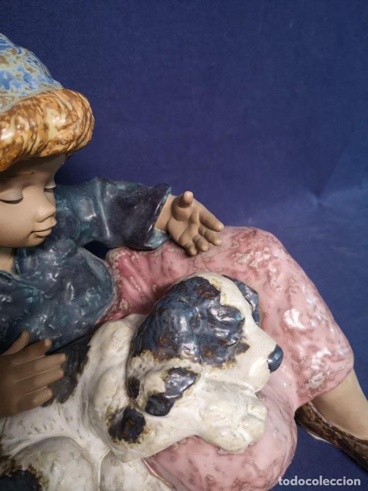 Antig&uuml;edades: GRANJERA CON PERRO EN PORCELANA LLADRO - Foto 4