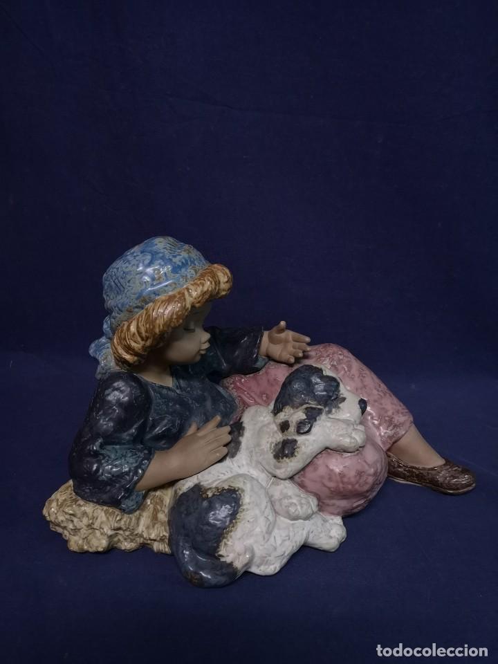 Antig&uuml;edades: GRANJERA CON PERRO EN PORCELANA LLADRO - Foto 8