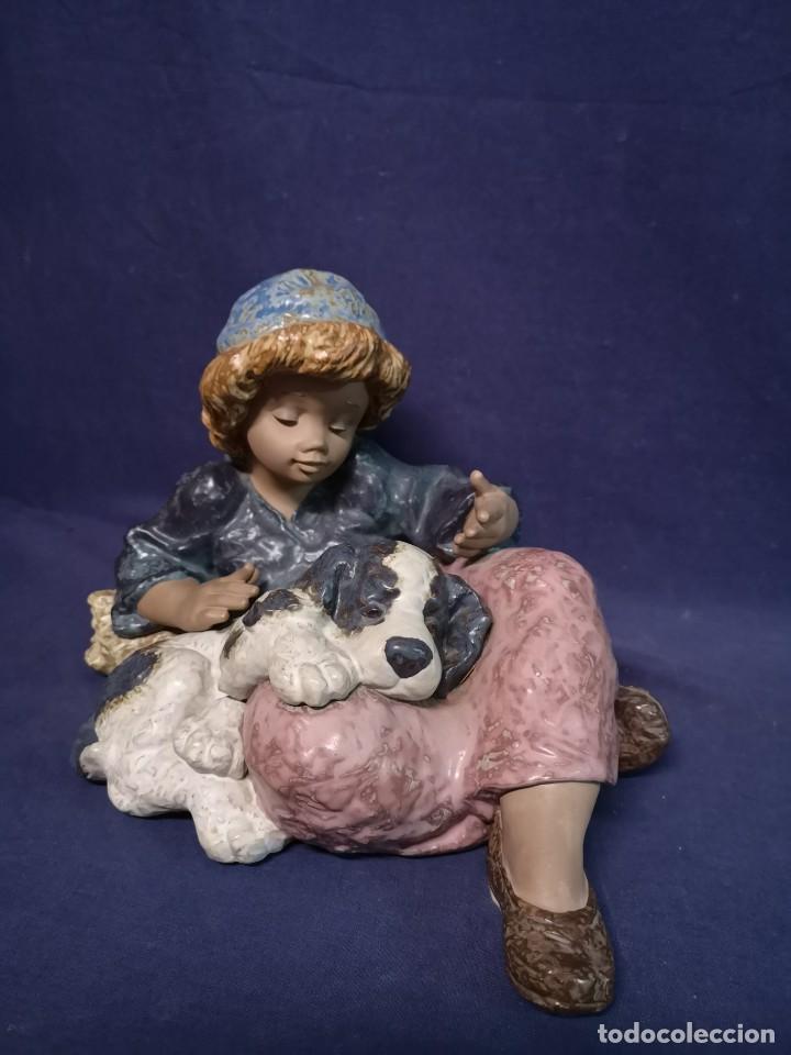 Antig&uuml;edades: GRANJERA CON PERRO EN PORCELANA LLADRO - Foto 9