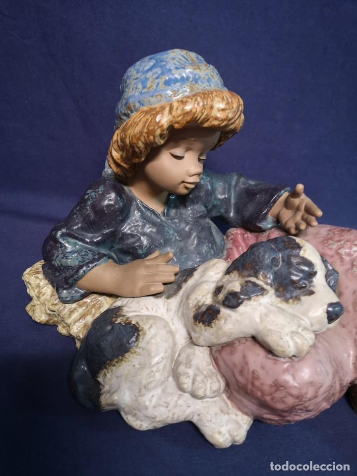 Antig&uuml;edades: GRANJERA CON PERRO EN PORCELANA LLADRO - Foto 11