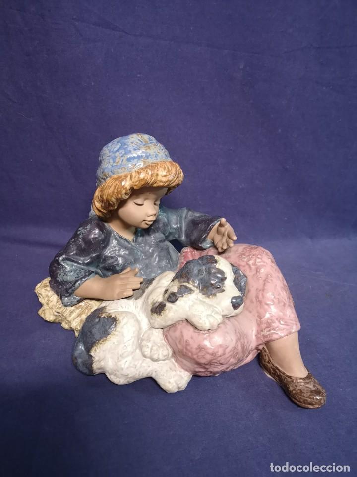 Antig&uuml;edades: GRANJERA CON PERRO EN PORCELANA LLADRO - Foto 12