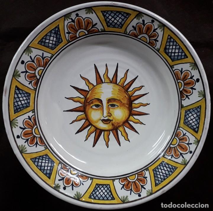 Antig&uuml;edades: Plato cer&aacute;mico policrom SOL - Foto 1