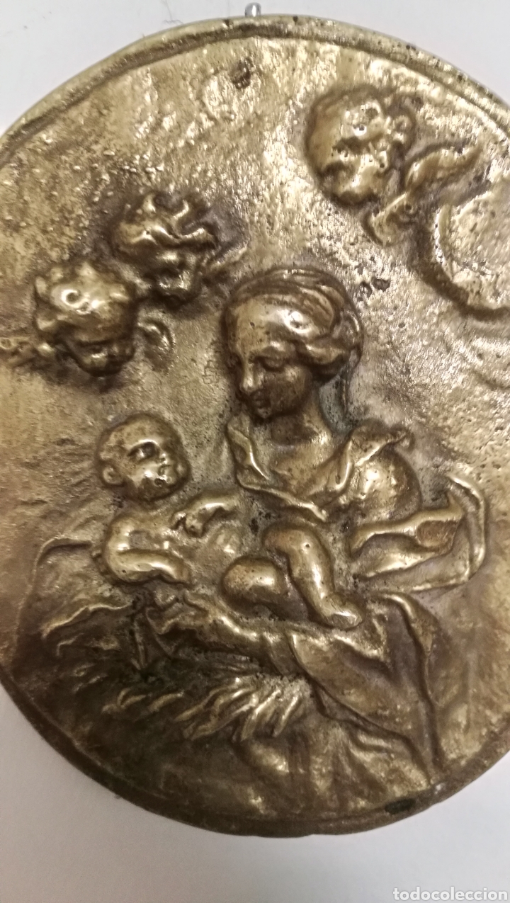 Antig&uuml;edades: ANTIGUO MEDALLON DE BRONCE - Foto 4