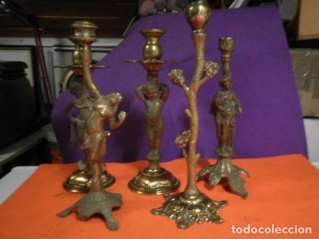 Antig&uuml;edades: Cinco portavelas - Foto 1
