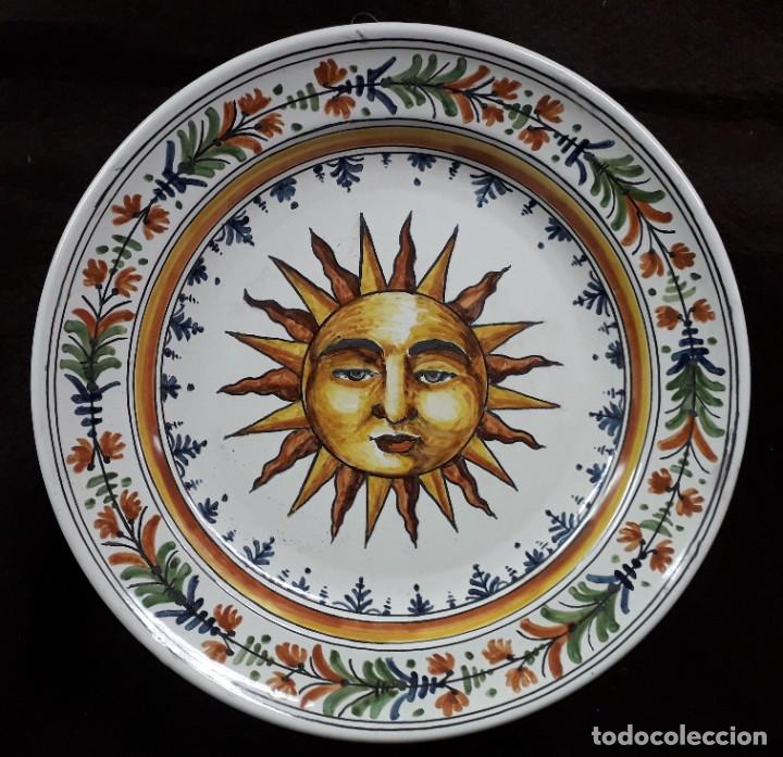Antig&uuml;edades: Plato cer&aacute;mico policrom SOL - Foto 1
