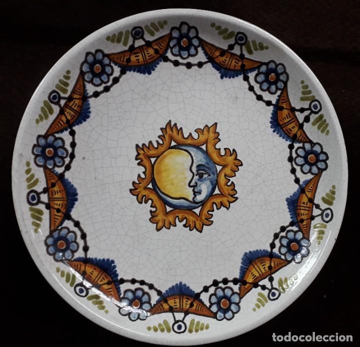 Antig&uuml;edades: Plato cer&aacute;mico SOL y LUNA - Foto 1
