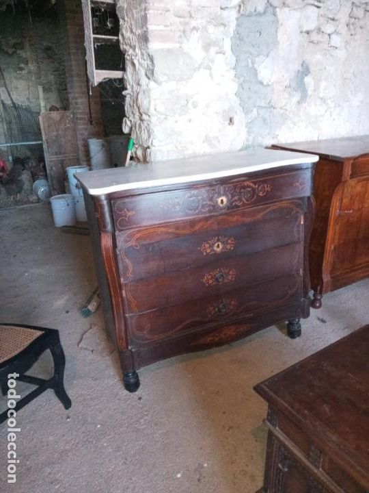 Antig&uuml;edades: COMODA-ESCRITORIO. BARCELONA. - Foto 3