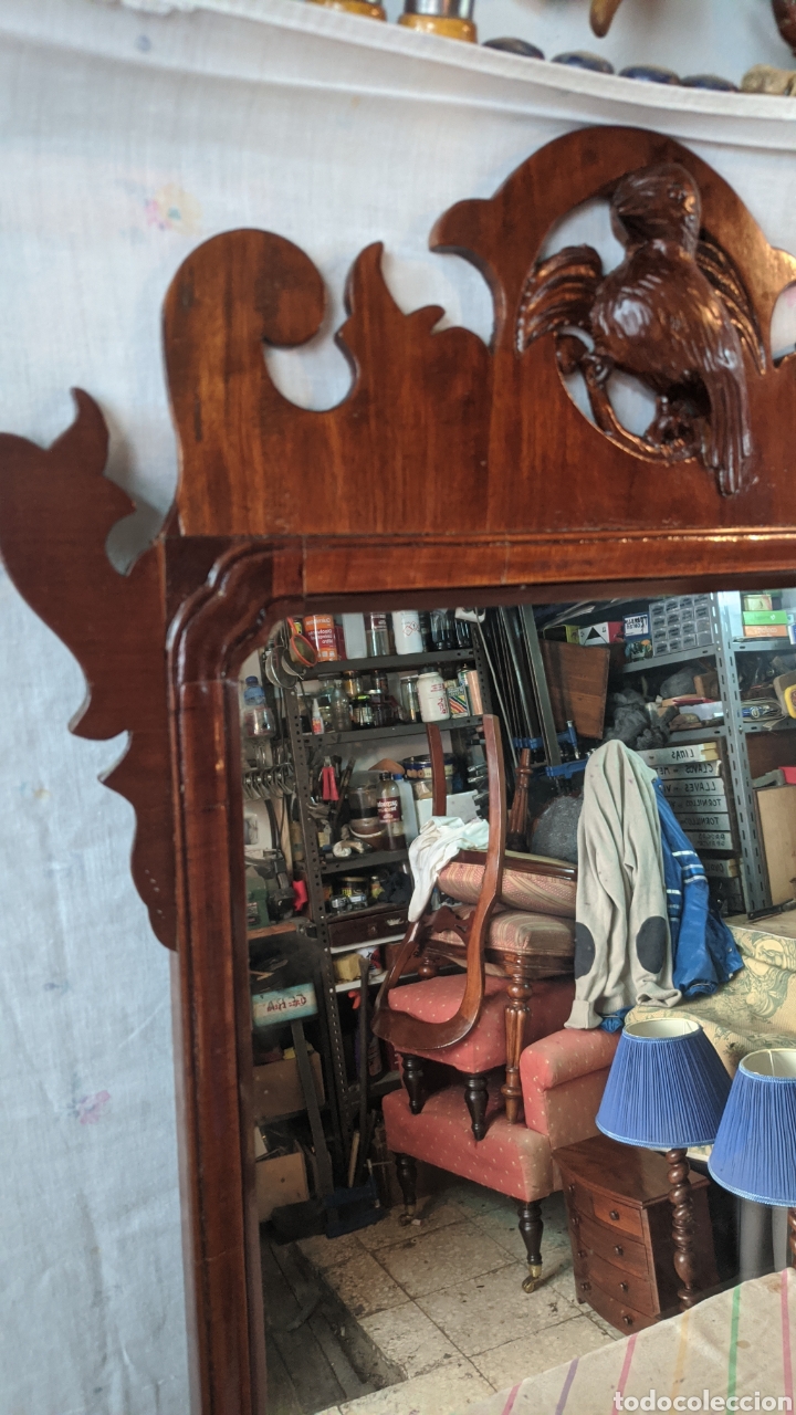 Antig&uuml;edades: Espejo tallado - Foto 3