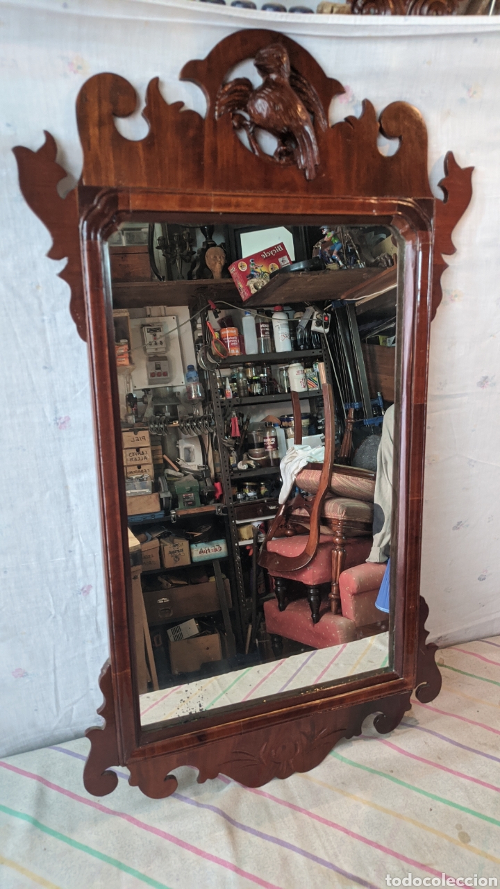 Antig&uuml;edades: Espejo tallado - Foto 1
