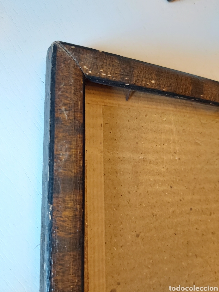 Antig&uuml;edades: Marco de madera antiguo muy simple - Foto 2