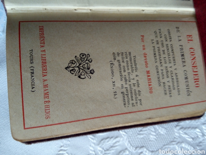 Antig&uuml;edades: Libro de comuni&oacute;n del a&ntilde;o 1911 - Foto 6