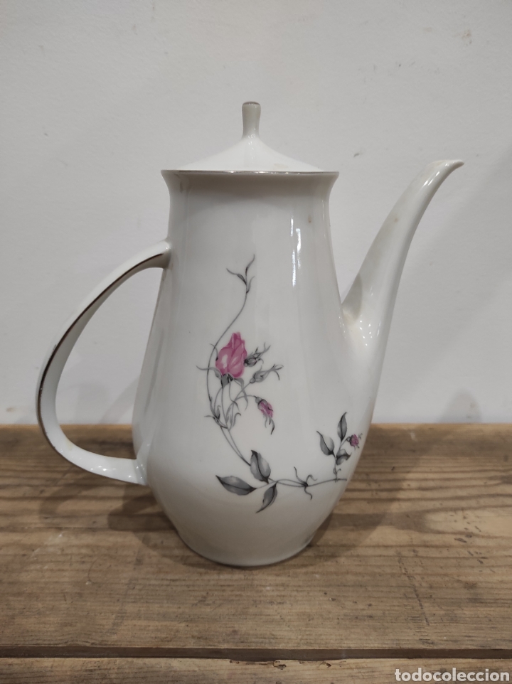 Antig&uuml;edades: Tetera / cafetera de porcelana checoslovaca - Foto 2