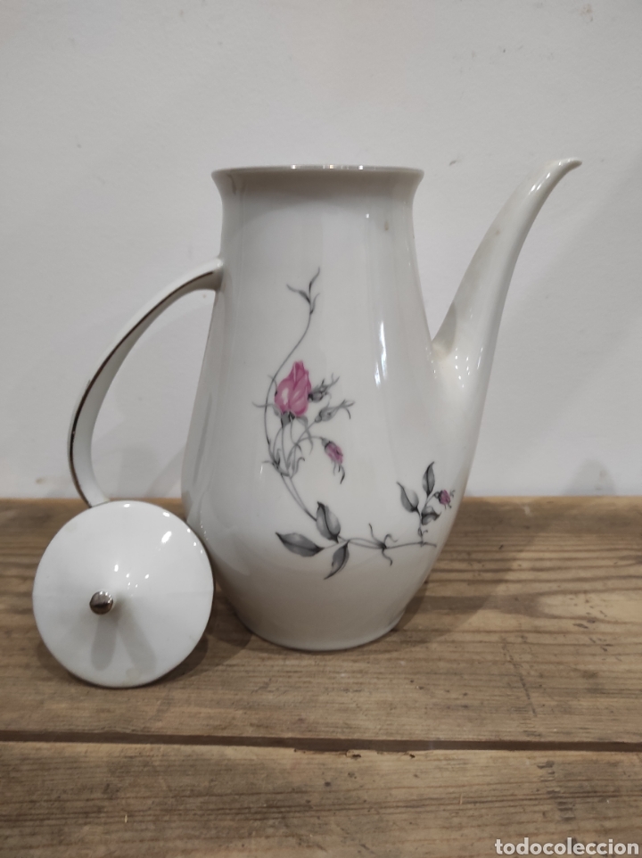 Antig&uuml;edades: Tetera / cafetera de porcelana checoslovaca - Foto 1