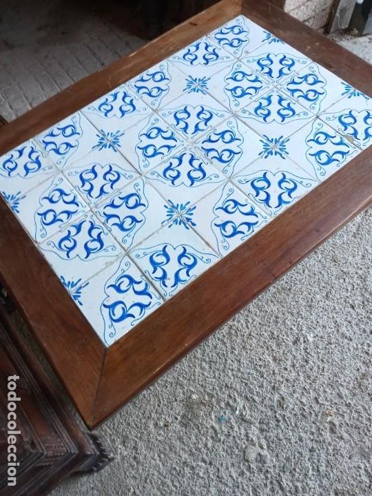 Antig&uuml;edades: MESA - AZULEJOS . - Foto 2
