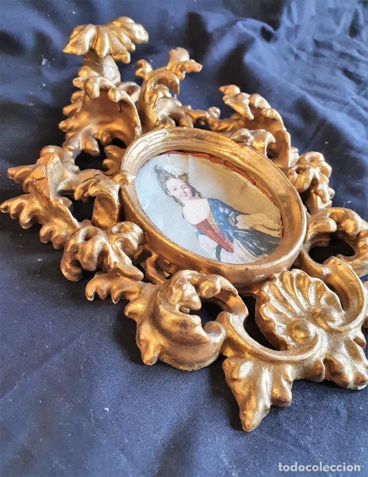 Antig&uuml;edades: CORNUCOPIA PORTA FOTOS PAN DE ORO - Foto 2